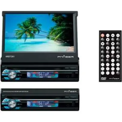 [Shoptime] DVD Automotivo Multimídia Phaser ARD7201 7" USB/SD com Controle Remoto R$331,29