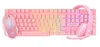 Imagem do produto Kit Gamer Evolut Eg-53 Teclado, Mouse, Headset Rosa