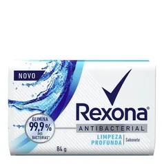 Sabonete em Barra Rexona Limpeza Profunda Elimina 99% das Bactérias 84g