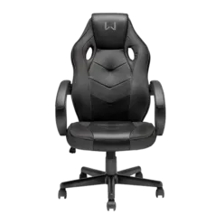 [AME R$559] Cadeira Gamer com Função Basculante  Preta Warrior GA182