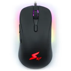 Mouse Gamer SuperFrame FOFLIS, RGB, 7 Botões, Black