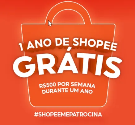 Concorra a 1 Ano de Shopee (R$ 500 por Semana)