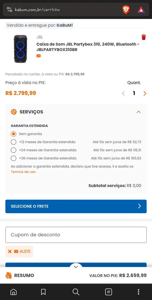 Imagem na descrição da promoção