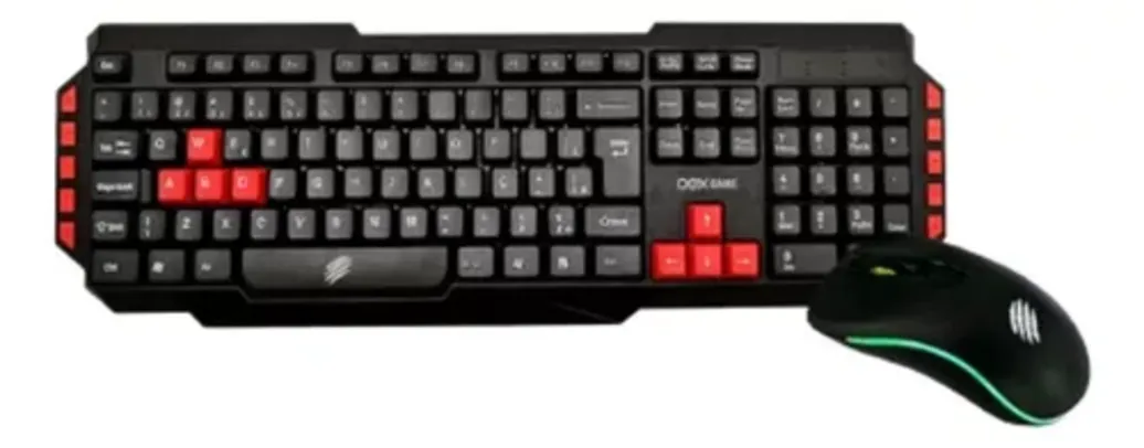 Combo Gamer Teclado E Mouse Redshot Tm307 2400 Dpi Cor do mouse Preto Cor do teclado Preto