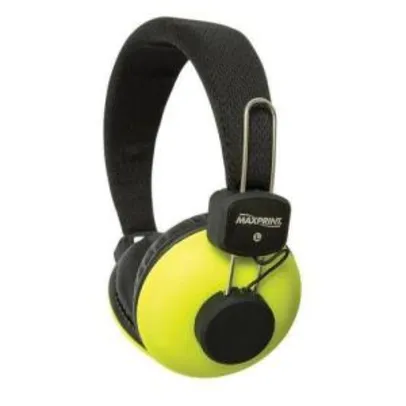 Fone Headphone C/microfone Neon Verde Ref. 6012068- Maxprint - R$18