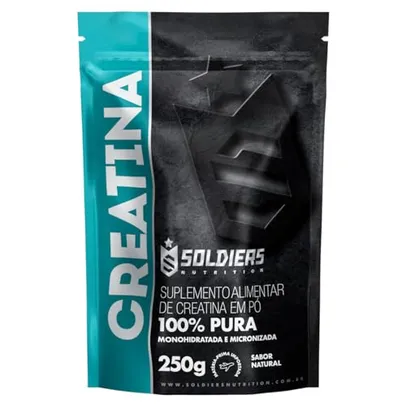 Creatina Monohidratada 250g - 100% Pura Importada - Soldiers Nutrition