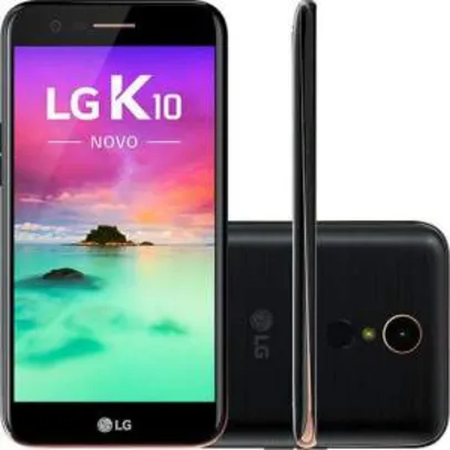 Smartphone LG K10 Novo Dual Chip Android 7.0 Tela 5,3" 32GB 4G 13MP - Preto por R$ 703