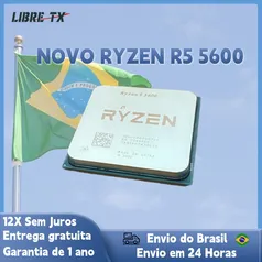 [BRASIL]Processador Ryzen 5 5600 CPU para Jogos Soquete AM4, Estoque no Brasil| |   - AliExpress