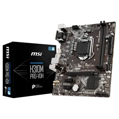 Placa Mãe MSI H310M PRO-VDH, Intel 1151, m-ATX, DDR4 - H310M PRO-VDH