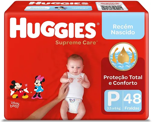 Fralda huggies supreme Care P 48 un | R$ 26