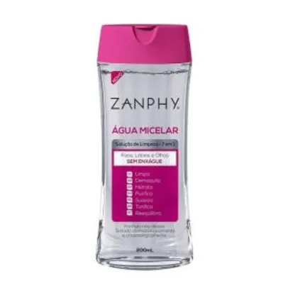 Água Micelar Zanphy Solução de Limpeza 7 em 1 - 200ml | R$15