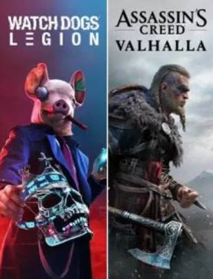 Assassin's Creed Valhalla + Watch Dogs Legion - R$206