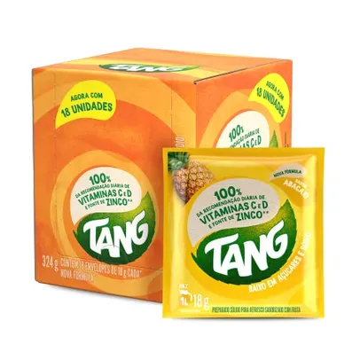 [R$12,77 REC/ +POR-] Refresco Em Pó Tang Abacaxi, Display com 18 Unidades