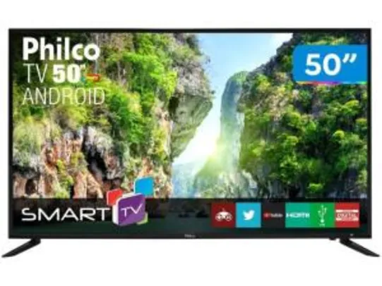 Smart TV LED 50" Philco Android FHD PTV50D60SA | R$1.481
