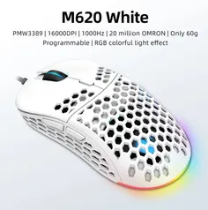 [Novos Usuários] Mouse Gamer Machenike M620 rgb pmw3389 com luz de led 60g