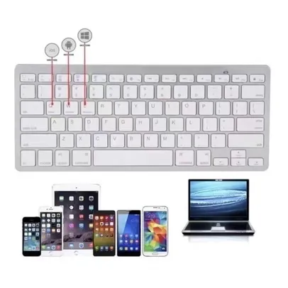 [DoBrasil/Moedas] Teclado Sem Fio para Tablet PC Bluetooth e Notebook, Wb 8022