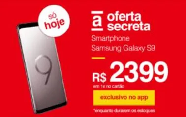 (APP AMERICANAS) Smartphone Samsung Galaxy S9