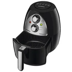 Fritadeira Elétrica Sem Óleo Air Fryer Mondial Family NAF-03I 4L - Preta e Inox 220v