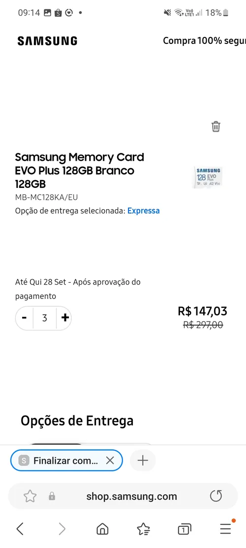 Imagem na descrição da promoção