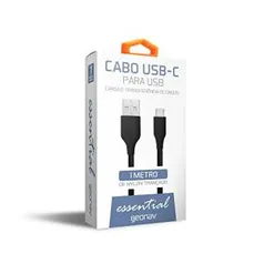 Cabo USB C , 1 metro, revestido nylon, GEONAV