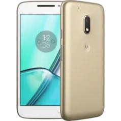 Smartphone Moto G4 Play DTV Dual Chip Android 6.0 Tela 5" 16GB Câmera 8MP 4G - Edição Especial Dourado