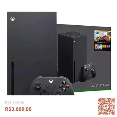 Console Xbox Series X 1TB + Forza Horizon 5 Preto