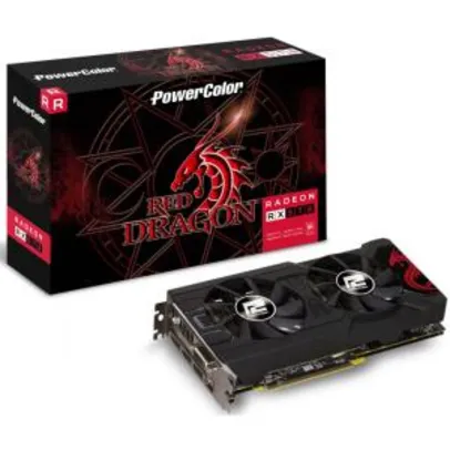 Placa de Vídeo PowerColor Radeon RX 570 Red Dragon Dual, 4GB GDDR5, 256Bit, AXRX 570 4GBD5-3DHD/OC R$ 1199