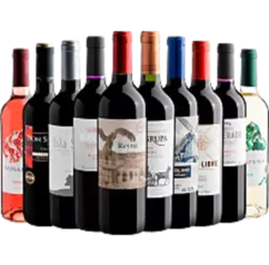 Kit 10 Vinhos por R$19,90 cada garrafa - Limitado a 1 kit por CPF