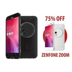 Zenfone Zoom 4GB/64GB 1,8 GHz Preto + Zenfone Zoom 4GB/64GB 1,8 GHz Branco por R$ 1999