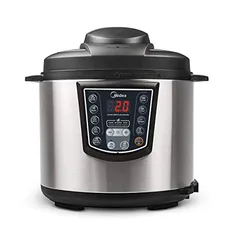 Panela de Pressão Elétrica 6L Digital, Inox/Preto, 110v, Midea