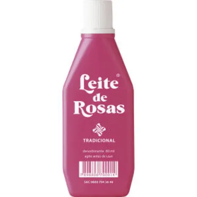 Desodorante Leite de Rosas Tradicional 60ml