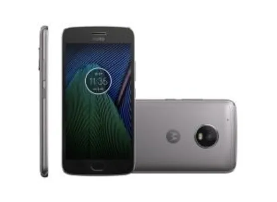 Moto G5 Plus Platinum Motorola com Tela de 5,2”, 4G, 32 GB e Câmera de 12 MP - XT1683 - R$927