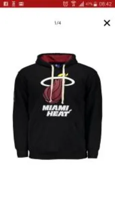 Moletom Nba Miami Heat Preto por R$ 70