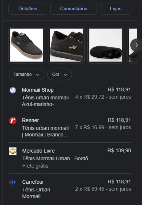 Imagem na descrição da promoção