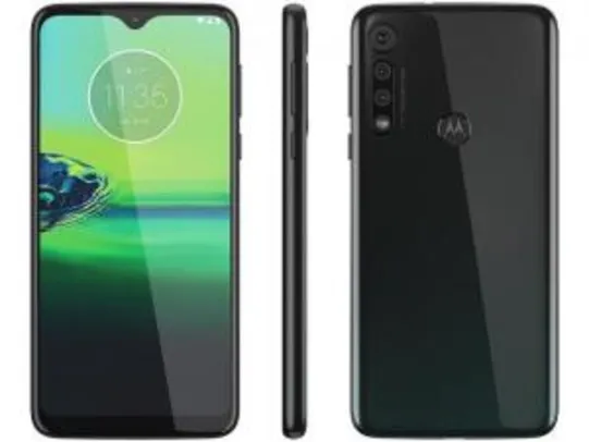 Moto G8 Play Preto Onix 32GB, Tela Max Vision de 6.2” HD+, Câmera Traseira Tripla, Android 9.0 e Processador Octa-Core R$926