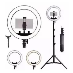 Kit Completo Ring Light 10 Polegadas Com Tripé Dimmer Youtuber Selfie Pro