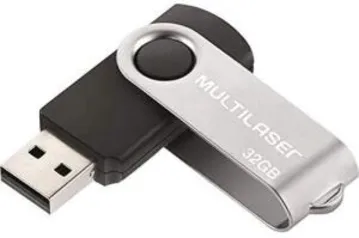 [Prime] Pen Drive Twist 32GB Multilaser Leitura 10MB/s e Gravação 3MB/s Preto