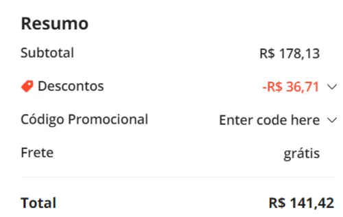 Imagem na descrição da promoção