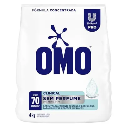 OMO Lavanderia Pro Clinical detergente em pó hipoalergênico 4 kg