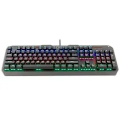 Teclado Mecânico Gamer Redragon Varuna K559 RGB, Switch Brown, ABNT2, Black