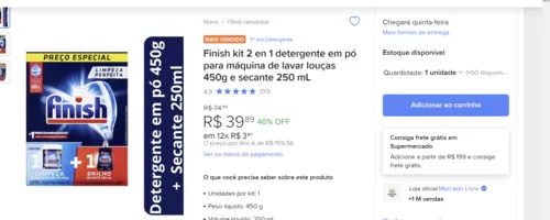 Imagem na descrição da promoção