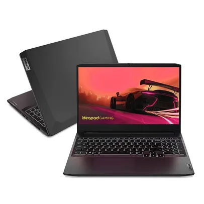 Notebook Gamer Lenovo Gaming 3 AMD Ryzen 7-5800H, GTX 1650 4GB, 8GB RAM, SSD 256GB, 15.6 Full HD