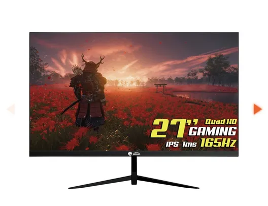 Monitor Gamer Ninja Tenseigan, 27 Pol, Quad HD, IPS, 1ms, 165Hz, FreeSync, HDR, HDMI/DP, Black, MGN-008-27B