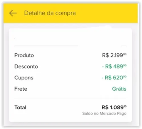 Imagem na descrição da promoção