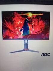 Monitor Gamer 27" AOC Hero Widescreen com 100 milhões:1 max de Contraste - 27G2/BK - R$1515