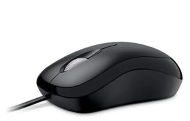 Mouse com fio Microsoft R$ 29,90