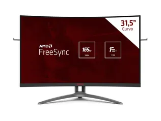 Monitor Gamer Curvo LED 31.5" Full HD AOC Agon Full HD,1ms, 165 Hz, FreeSync | R$1999