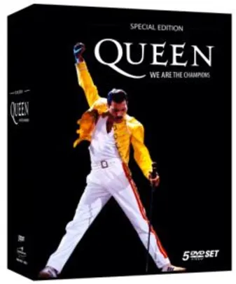 [Visa Checkout] Box Com 5 DVDs | Queen - We Are The Champions  | R$ 35,05