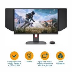 Monitor Gamer BenQ Zowie XL2546K 24.5'' FHD LCD TN 240Hz 1ms HDMI DP DyAC 