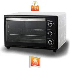 Forno Eletrico Best 46 Litros Básico Preto/Branco 127V 1800W | R$ 312